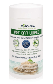 Ear Cleaner Wipes by Arava for Dogs