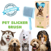 Curved Blue Large Pet Slicker Brush
