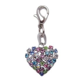 Colorful Rhinestone Heart