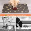 Pet Feeding Mat-Absorbent Pet Placemat for Food and Water Bowl, with Waterproof Rubber Backing, Quick Dry Water Dispenser Mat for Dog and Cat
