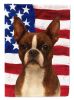 Seal and White Boston Terrier American Flag Garden Flag Mailbox Flag Decorative Yard Flag Banner Outside Patio Artwork Yard Flower Beds, Garden Size