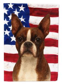 Seal and White Boston Terrier American Flag Garden Flag Mailbox Flag Decorative Yard Flag Banner Outside Patio Artwork Yard Flower Beds, Garden Size
