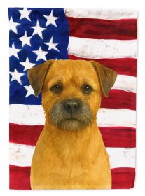 Red Border Terrier American Flag Garden Flag Mailbox Flag Decorative Yard Flag Banner Outside Patio Artwork Yard Flower Beds, Garden Size, Multicolor