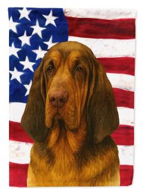 Liver and Tan Bloodhound American Flag Garden Flag Mailbox Flag Decorative Yard Flag Banner Outside Patio Artwork Yard Flower Beds, Garden Size