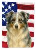 Blue Merle Border Collie American Flag Garden Flag Mailbox Flag Decorative Yard Flag Banner Outside Patio Artwork Yard Flower Beds, Garden Size