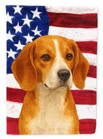 Red and White Beagle American Flag Garden Flag Mailbox Flag Decorative Yard Flag Banner Outside Patio Artwork Yard Flower Beds, Garden Size