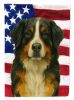 Bernese Mountain Dog American Flag Garden Flag Mailbox Flag Decorative Yard Flag Banner Outside Patio Artwork Yard Flower Beds, Garden Size