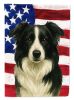 Border Collie American Flag Garden Flag Mailbox Flag Decorative Yard Flag Banner Outside Patio Artwork Yard Flower Beds, Garden Size, Multicolor