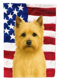 Wheaten Cairn Terrier American Flag Garden Flag Mailbox Flag Decorative Yard Flag Banner Outside Patio Artwork Yard Flower Beds, Garden Size