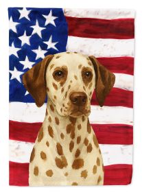 Liver Dalmatian American Flag Garden Flag Mailbox Flag Decorative Yard Flag Banner Outside Patio Artwork Yard Flower Beds, Garden Size, Multicolor