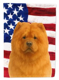 Cinnamon Chow Chow American Flag Garden Flag Mailbox Flag Decorative Yard Flag Banner Outside Patio Artwork Yard Flower Beds, Garden Size, Multicolor