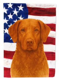 Sedge Chesapeake Bay Retriever American Flag Garden Flag Mailbox Flag Decorative Yard Flag Banner Outside Patio Artwork Yard Flower Beds, Garden Size