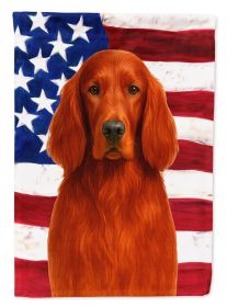 Irish Setter American Flag Garden Flag Mailbox Flag Decorative Yard Flag Banner Outside Patio Artwork Yard Flower Beds, Garden Size, Multicolor