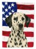 Dalmatian American Flag Garden Flag Mailbox Flag Decorative Yard Flag Banner Outside Patio Artwork Yard Flower Beds, Garden Size, Multicolor