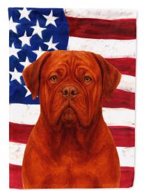 Mahogany Dogue de Bordeaux American Flag Garden Flag Mailbox Flag Decorative Yard Flag Banner Outside Patio Artwork Yard Flower Beds, Garden Size