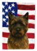 Brindle Cairn Terrier American Flag Garden Flag Mailbox Flag Decorative Yard Flag Banner Outside Patio Artwork Yard Flower Beds, Garden Size