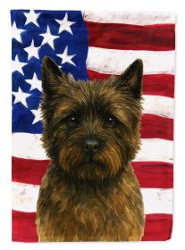 Brindle Cairn Terrier American Flag Garden Flag Mailbox Flag Decorative Yard Flag Banner Outside Patio Artwork Yard Flower Beds, Garden Size