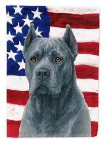 Blue Cane Corso American Flag Garden Flag Mailbox Flag Decorative Yard Flag Banner Outside Patio Artwork Yard Flower Beds, Garden Size, Multicolor