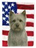 Gray Cairn Terrier American Flag Garden Flag Mailbox Flag Decorative Yard Flag Banner Outside Patio Artwork Yard Flower Beds, Garden Size, Multicolor