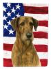 Brindle Irish Wolfhound American Flag Garden Flag Mailbox Flag Decorative Yard Flag Banner Outside Patio Artwork Yard Flower Beds, Garden Size