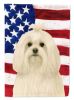 Maltese American Flag Garden Flag Mailbox Flag Decorative Yard Flag Banner Outside Patio Artwork Yard Flower Beds, Garden Size, Multicolor