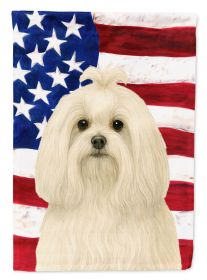 Maltese American Flag Garden Flag Mailbox Flag Decorative Yard Flag Banner Outside Patio Artwork Yard Flower Beds, Garden Size, Multicolor