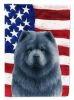 Blue Chow Chow American Flag Garden Flag Mailbox Flag Decorative Yard Flag Banner Outside Patio Artwork Yard Flower Beds, Garden Size, Multicolor