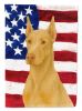 Fawn Doberman Pinscher American Flag Garden Flag Mailbox Flag Decorative Yard Flag Banner Outside Patio Artwork Yard Flower Beds, Garden Size
