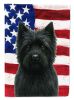 Black Cairn Terrier American Flag Garden Flag Mailbox Flag Decorative Yard Flag Banner Outside Patio Artwork Yard Flower Beds, Garden Size, Multicolor