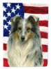 Blue Merle Collie American Flag Garden Flag Mailbox Flag Decorative Yard Flag Banner Outside Patio Artwork Yard Flower Beds, Garden Size, Multicolor