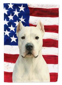 Dogo Argentino American Flag Garden Flag Mailbox Flag Decorative Yard Flag Banner Outside Patio Artwork Yard Flower Beds, Garden Size, Multicolor