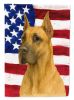 Fawn Great Dane American Flag Garden Flag Mailbox Flag Decorative Yard Flag Banner Outside Patio Artwork Yard Flower Beds, Garden Size, Multicolor