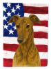 Brindle Greyhound American Flag Garden Flag Mailbox Flag Decorative Yard Flag Banner Outside Patio Artwork Yard Flower Beds, Garden Size, Multicolor