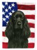 Black Cocker Spaniel American Flag Garden Flag Mailbox Flag Decorative Yard Flag Banner Outside Patio Artwork Yard Flower Beds, Garden Size