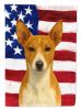 Red and White Rat Terrier American Flag Garden Flag Mailbox Flag Decorative Yard Flag Banner Outside Patio Artwork Yard Flower Beds, Garden Size