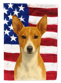 Red and White Rat Terrier American Flag Garden Flag Mailbox Flag Decorative Yard Flag Banner Outside Patio Artwork Yard Flower Beds, Garden Size