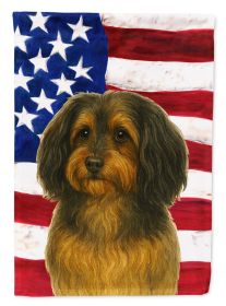 Sable Havanese American Flag Garden Flag Mailbox Flag Decorative Yard Flag Banner Outside Patio Artwork Yard Flower Beds, Garden Size, Multicolor