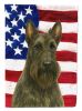 Brindle Scottish Terrier American Flag Garden Flag Mailbox Flag Decorative Yard Flag Banner Outside Patio Artwork Yard Flower Beds, Garden Size
