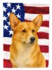Fawn Pembroke Welsh Corgi American Flag Garden Flag Mailbox Flag Decorative Yard Flag Banner Outside Patio Artwork Yard Flower Beds, Garden Size
