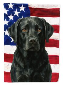 Black Labrador Retriever American Flag Garden Flag Mailbox Flag Decorative Yard Flag Banner Outside Patio Artwork Yard Flower Beds, Garden Size