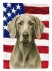 Weimaraner American Flag Garden Flag Mailbox Flag Decorative Yard Flag Banner Outside Patio Artwork Yard Flower Beds, Garden Size, Multicolor