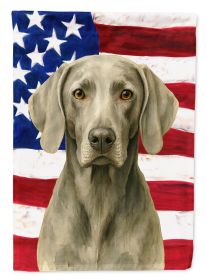 Weimaraner American Flag Garden Flag Mailbox Flag Decorative Yard Flag Banner Outside Patio Artwork Yard Flower Beds, Garden Size, Multicolor