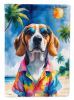 Beagle Summer Beach Time Garden Flag Mailbox Flag Decorative Yard Flag Banner Outside Patio Artwork Yard Flower Beds, Garden Size, Multicolor
