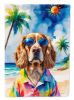 Cocker Spaniel Summer Beach Time Garden Flag Mailbox Flag Decorative Yard Flag Banner Outside Patio Artwork Yard Flower Beds, Garden Size, Multicolor