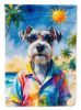 Schnauzer Summer Beach Time Garden Flag Mailbox Flag Decorative Yard Flag Banner Outside Patio Artwork Yard Flower Beds, Garden Size, Multicolor