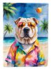 Shar Pei Summer Beach Time Garden Flag Mailbox Flag Decorative Yard Flag Banner Outside Patio Artwork Yard Flower Beds, Garden Size, Multicolor