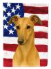 Fawn Greyhound American Flag Garden Flag Mailbox Flag Decorative Yard Flag Banner Outside Patio Artwork Yard Flower Beds, Garden Size, Multicolor