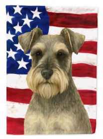 Schnauzer American Flag Garden Flag Mailbox Flag Decorative Yard Flag Banner Outside Patio Artwork Yard Flower Beds, Garden Size, Multicolor