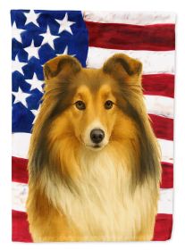 Sheltie American Flag Garden Flag Mailbox Flag Decorative Yard Flag Banner Outside Patio Artwork Yard Flower Beds, Garden Size, Multicolor