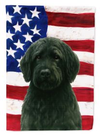 Black Portuguese Water Dog American Flag Garden Flag Mailbox Flag Decorative Yard Flag Banner Outside Patio Artwork Yard Flower Beds, Garden Size